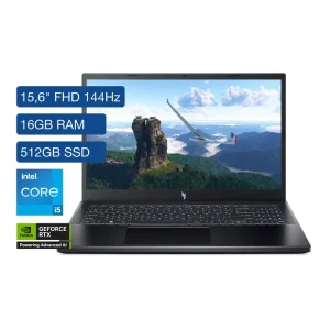 Computador Portátil Gamer ACER NITRO 15.6" Pulgadas 56N2 - Intel Core i5 - RAM 16GB - Disco SSD 512GB - Negro